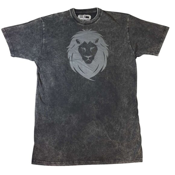 Baltz Deep Graphic Black T-Shirt XXL 100% Cotton Lion Logo Front & Back Design - Picture 1 of 6